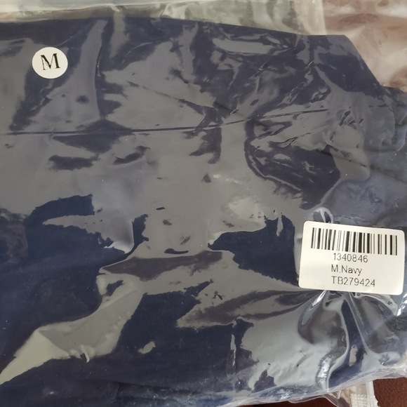 High Waisted Navy Swim Skirt Tummy Control - Picture 6 of 6